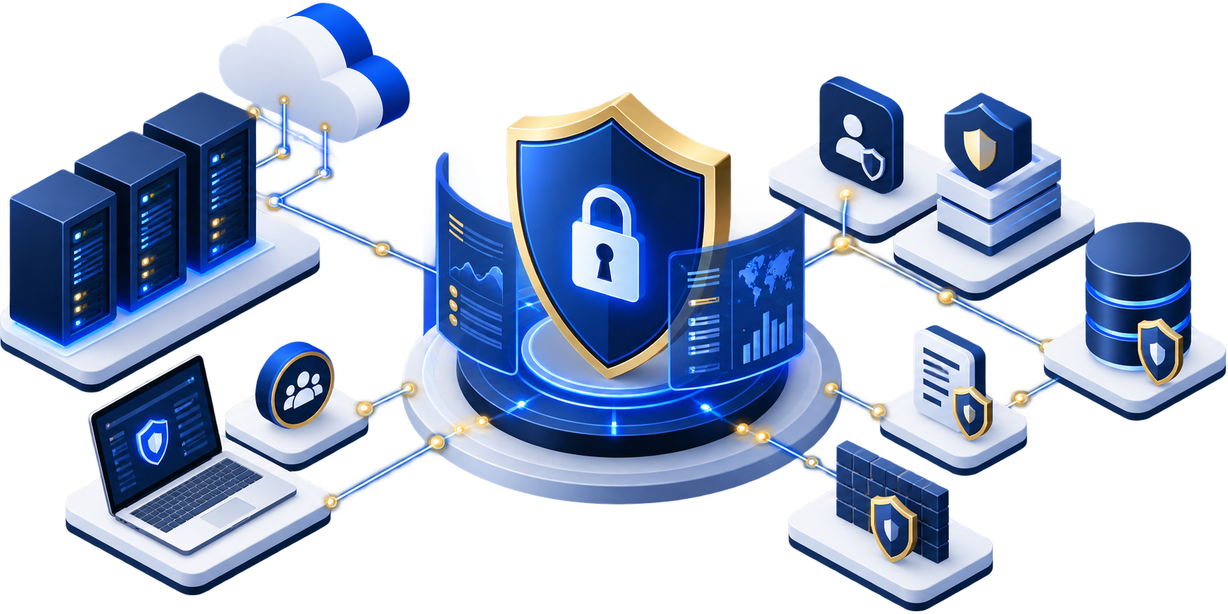 Security services for SIEM monitoring, identity security and managed IT